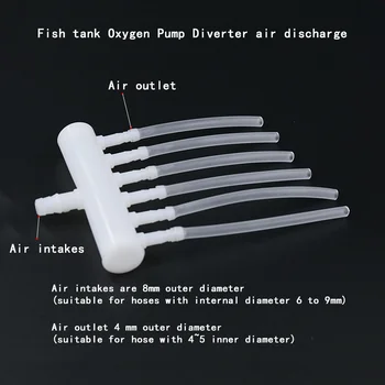 

Aquarium oxygen pump splitter oxygen pipe multi-pass joint air distributor aquarium oxygen pump air exhaust joint 1 Pcs