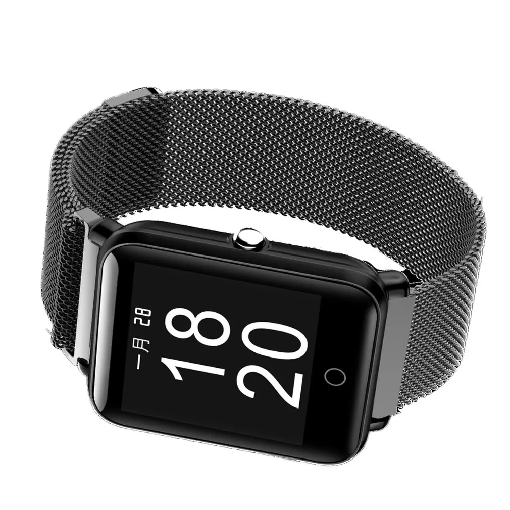 NY88 Blood Pressure Measure IP68 Waterproof Heart Rate Detection Strap Replaceable Smart Watch Man For android ios