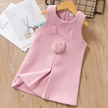 Mayfair Cabin/платье для девочек новые осенние вечерние платья для девочек милые наряды элегантное детское платье принцессы с вышивкой, галстук-бабочка для девочки