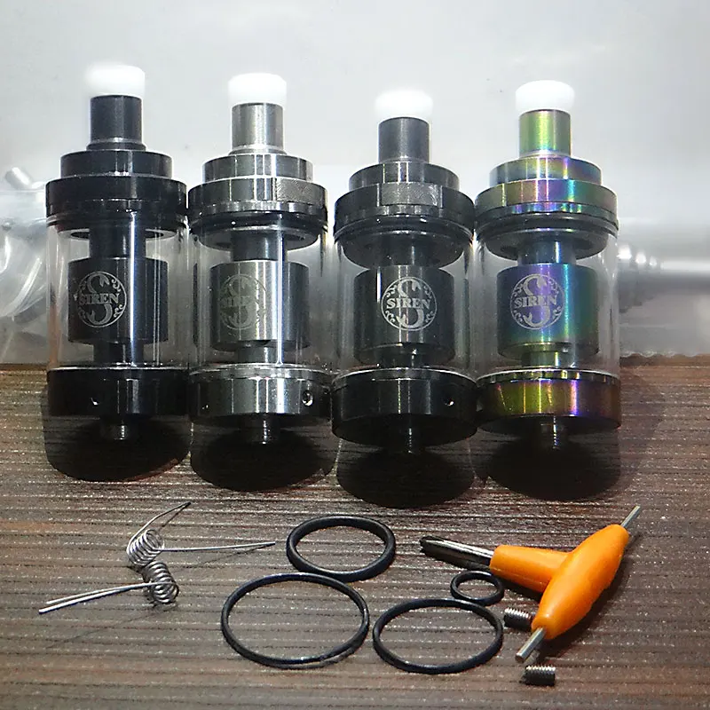 Siren V2 GTA MTL RTA 22mm 24mm 316ss Rebuildable Tank RDTA 2ml 4.5ml diameter Airflow Adjustment Atomizer vs Tripod MTL RTA