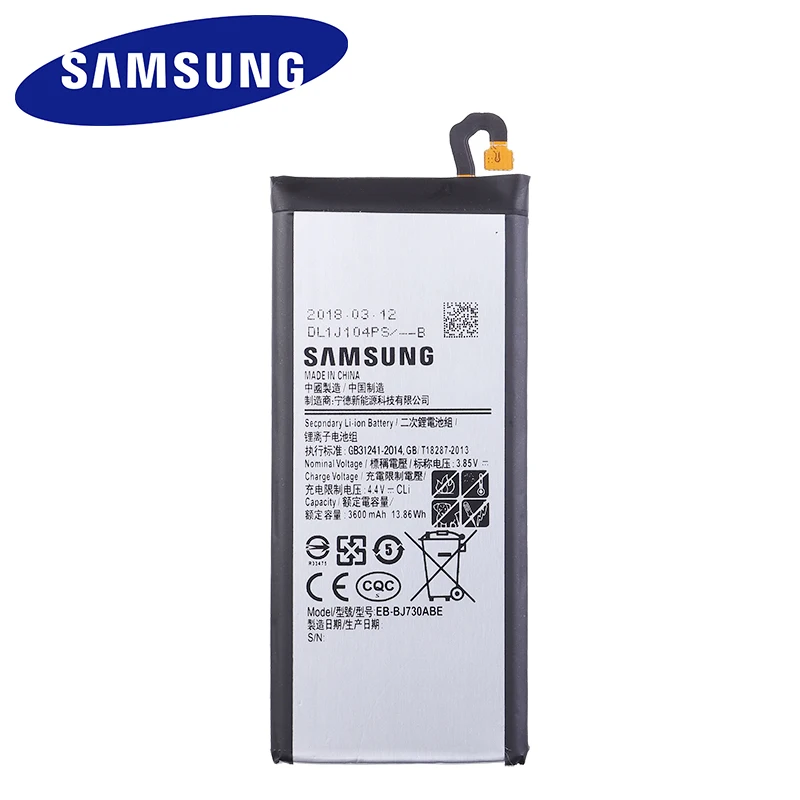EB-BJ730ABE 3600 батарея для samsung GALAXY J7 Pro SM-J730F SM-J730FM J730F J730G J730DS J730FM J730GM J730K