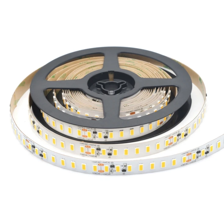 [Seven Neon] DC24V 22 Вт 128led/M 12 мм FPBC белый/теплый белый/натуральный белый CRI90 Высокая яркость led SMD 5630 Гибкая светодиодная smd лента