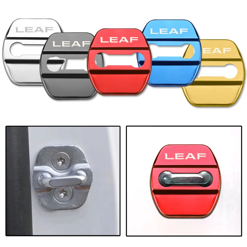 Car Styling Car Door Lock Covers Stikcer Case For Nissan Leaf Qashqai