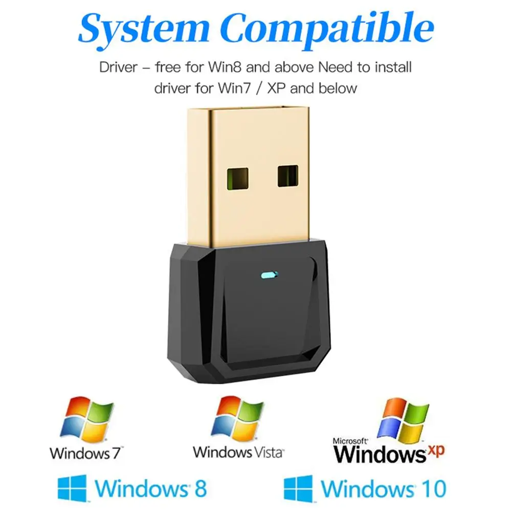 USB Bluetooth 5 0 адаптер приемник передачи беспроводной для ноутбука ПК мышь