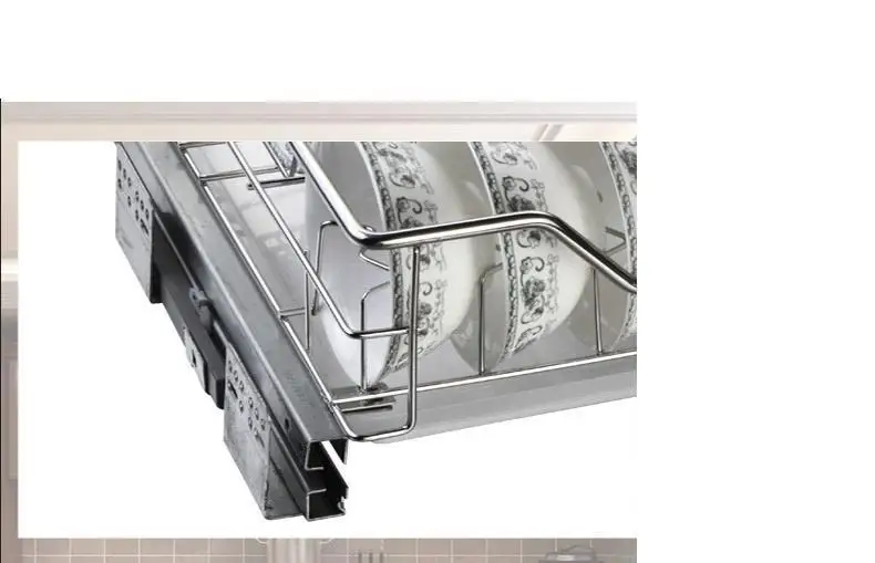 Organizar Organizadores Para Armario De Cosina Mutfak Malzemeleri, кухонный Органайзер из нержавеющей стали, кухонный шкаф, корзина