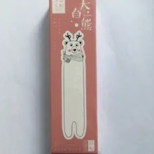 Белая бумажная Закладка с медведем(1 упаковка = 30 штук