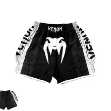 ММА Трусы Дышащие с принтом боксерские ММА шорты мужские кикбоксинг, муай-тай боксео grappling тайские тренировочные шорты bjj
