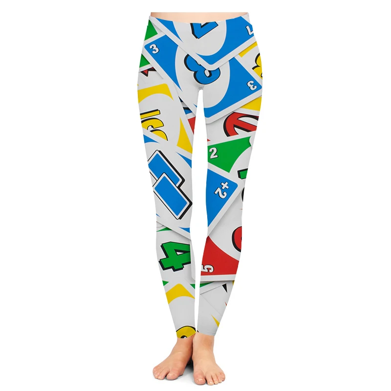 

Custom Made Uno Sublimation Printing Female Women Pants Leggings