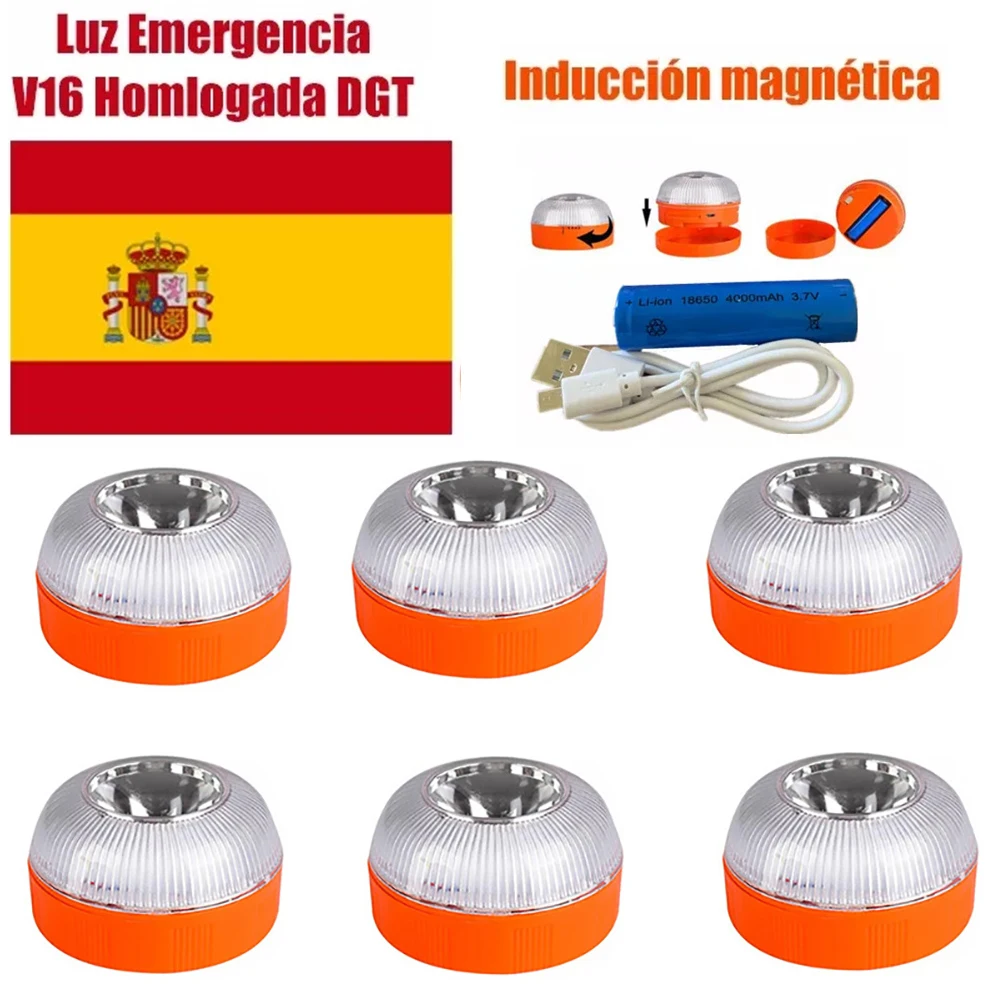 Help Flash - Luz De Emergencia Autónoma - Señal V16 De Preseñalización De  Peligro, Homologada Dgt. - Signal Lamp - AliExpress