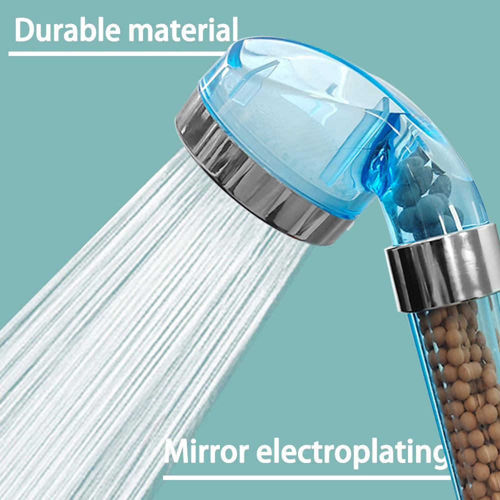 Elyn 3 Modes Bath Shower Adjustable Jetting Head High Pressure Saving Water Bathroom Anion Filter SPA Nozzle | Обустройство дома