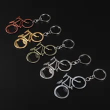 Модный креативный металлический велосипед; открывалка для бутылок брелок Подвеска крутая мини-открывашка для бутылок брелок оптом