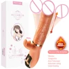 Handheld Thrusting Dildo Vibrator Clit Licking Toys Vagina Stimulation Sex Toys For Woman Telescopic Swing Vibrating Dildo 1