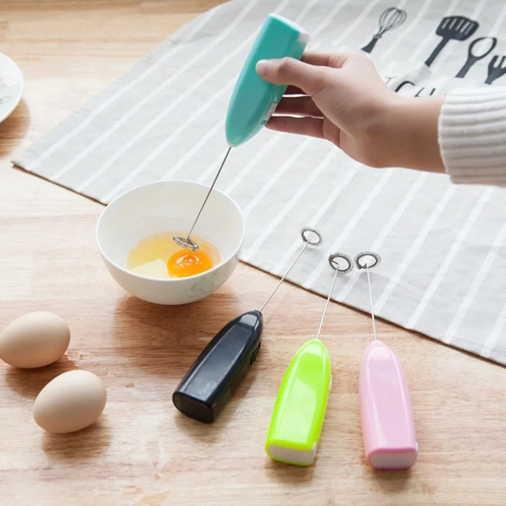

Milk Drink Coffee Whisk Mixer Electric Egg Beater Frother Foamer Mini Handle Stirrer Practical Kitchen Cooking Tool