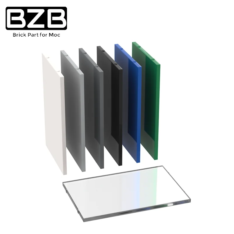 Большой Стеклянный высокотехнологичный строительный блок BZB MOC 2494 4x5 Детские