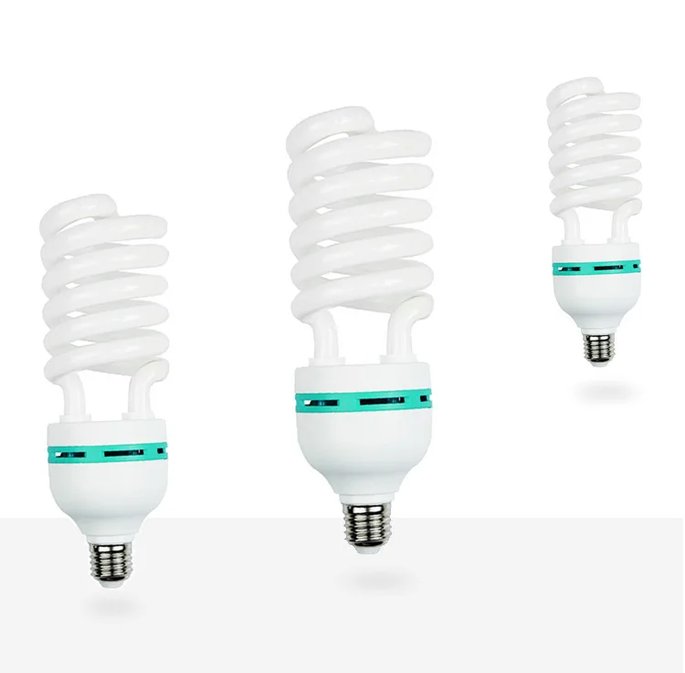 

Green Season 150W Half Spiral Profession Photography Light Bulb Pure Tricolor 5500 K Softbox Set Only Bulb