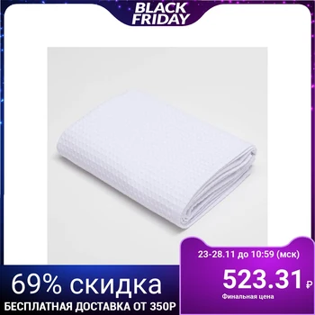 

Wafer towel "Ethel" 70x140 cm, white color, density 240 g / m2