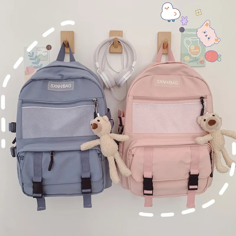 

Waterproof Nylon Backpack Women Shoulder Bag Fashion Female Backpacks New School Bag for Teenager Girls Students Travel Bagpack