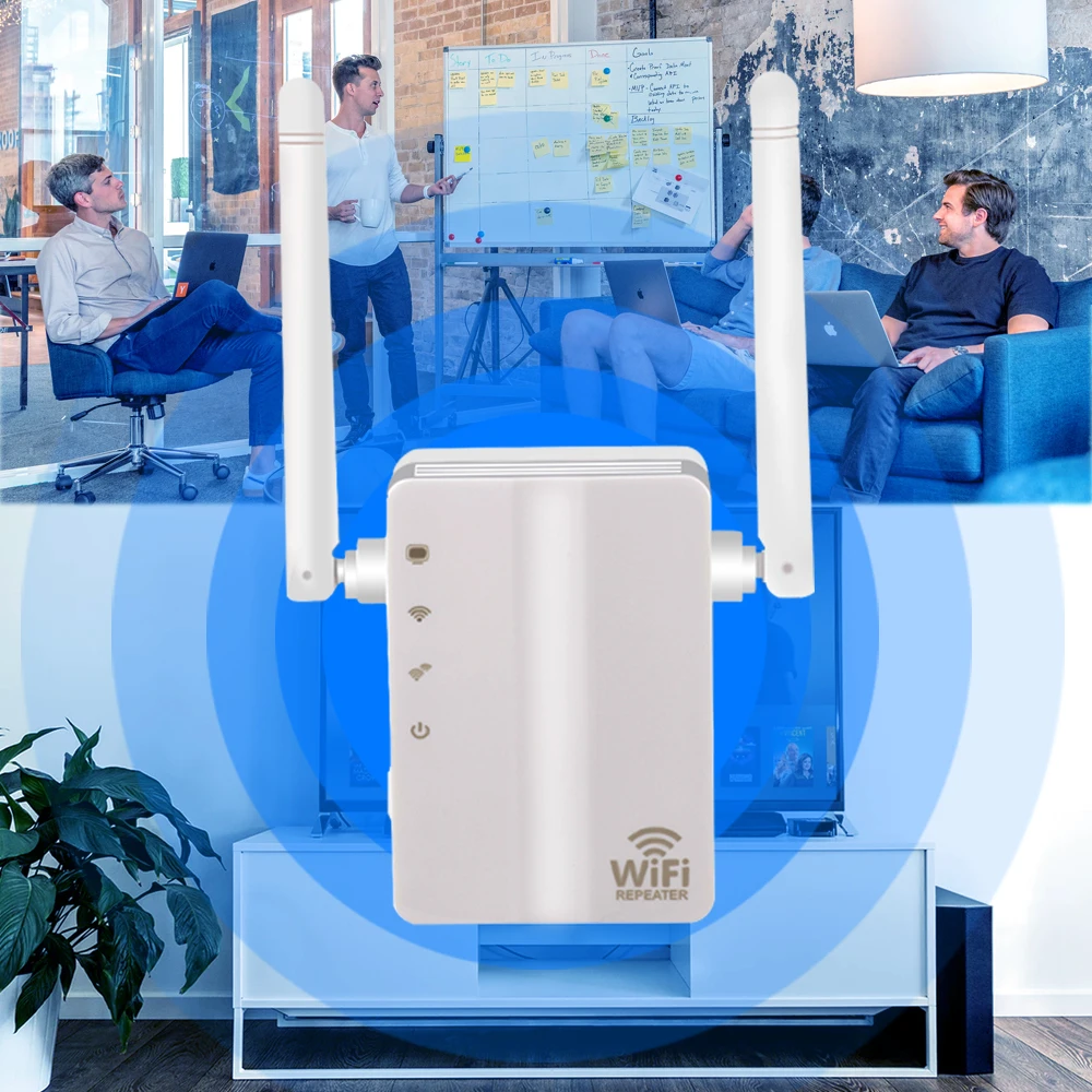 Открытый беспроводной Wi-Fi ретранслятор wifi удлинитель 300 Мбит/с 2,4 ГГц широкополосный водонепроницаемый усилитель wifi роутер антенна
