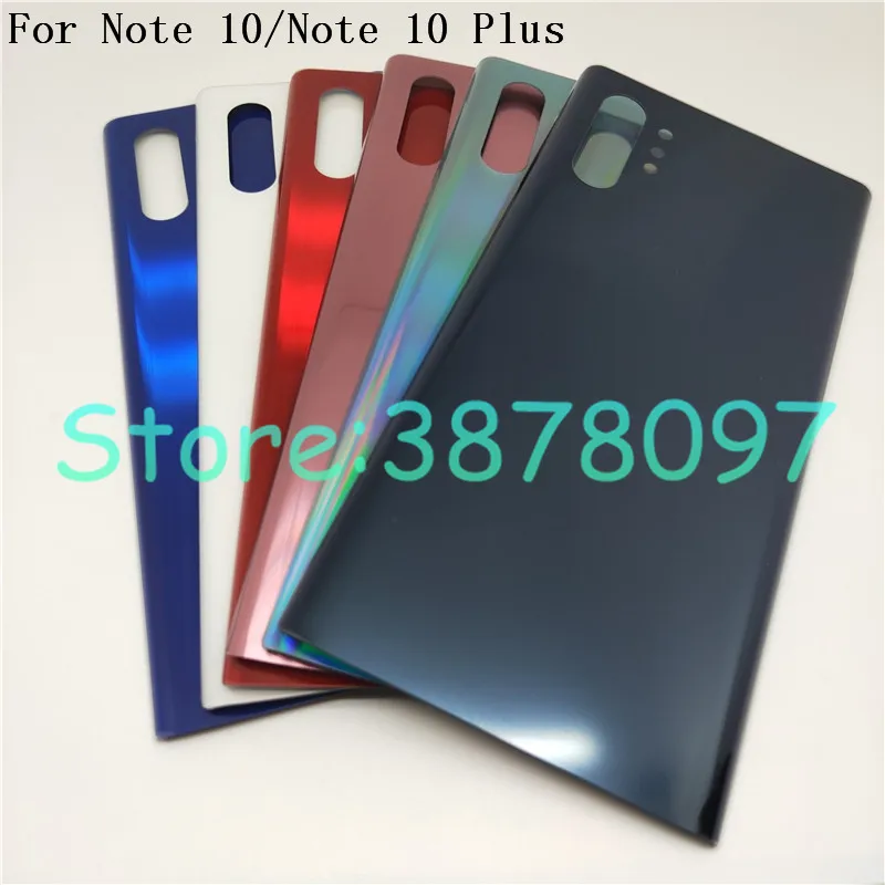 Новинка Крышка батарейного отсека для Samsung Galaxy Note 10 задний корпус Plus стеклянная