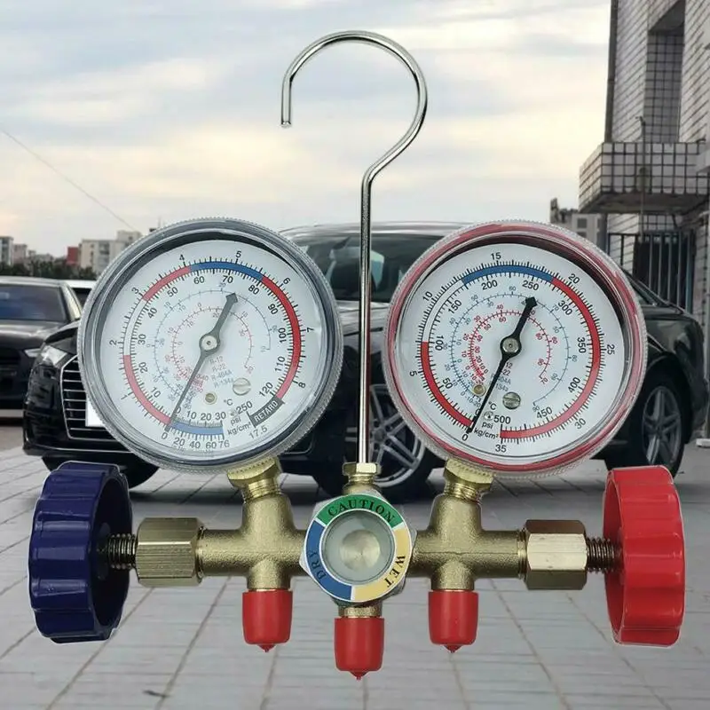 Манометры коллектора кондиционера A/C услуги диагностики 1/4 быстрые разъемы