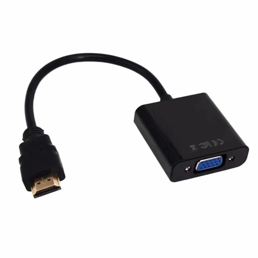 1080P HDMI to VGA Adapter Digital to Analog Converter Cable For Xbox PS4 PC Laptop TV Box to Projector Displayer HDTV