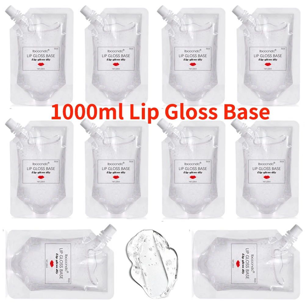 

1000ml DIY Clear lipgloss base Oil Non-Stick Moisturizing Lipstick Material Gel Lip Gloss Base Handmade Liquid Lipstick Makeup