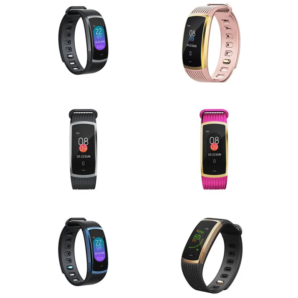 Smart Bracelet Continuous Heart Rate Detection Waterproof Intelligent Bt Wearable Sports Pedometer Activity Tracker