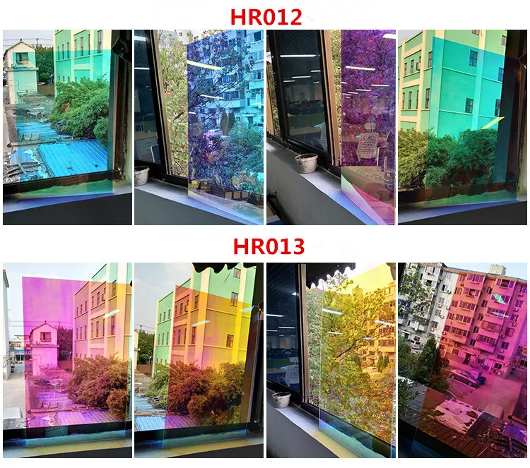 Dichroic Film SUNICE 30/50CMx137CM Rainbow Effect Iridescent Window Film Glossy Clear Glass Sticker Light Box Handmade Home DECO