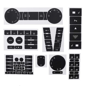 

Dash Repair Konb Cover Interior Scratch Resistant Button Stickers Kit Steering Wheel Replacement Radio Window for Mercedes