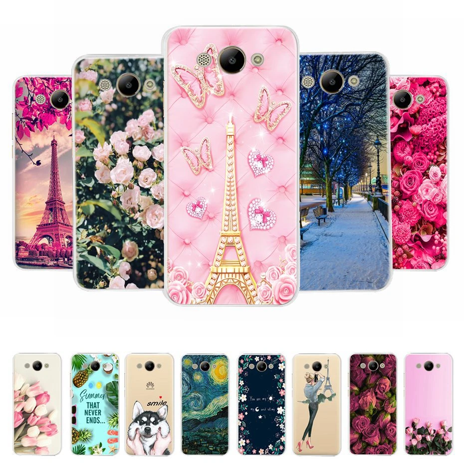 Funda de TPU suave para Huawei Y3 2017, carcasa trasera de silicona para Huawei Y3 2017 / Y5 2017 CRO U00 CRO U00|Fundas antigolpes para teléfono| AliExpress