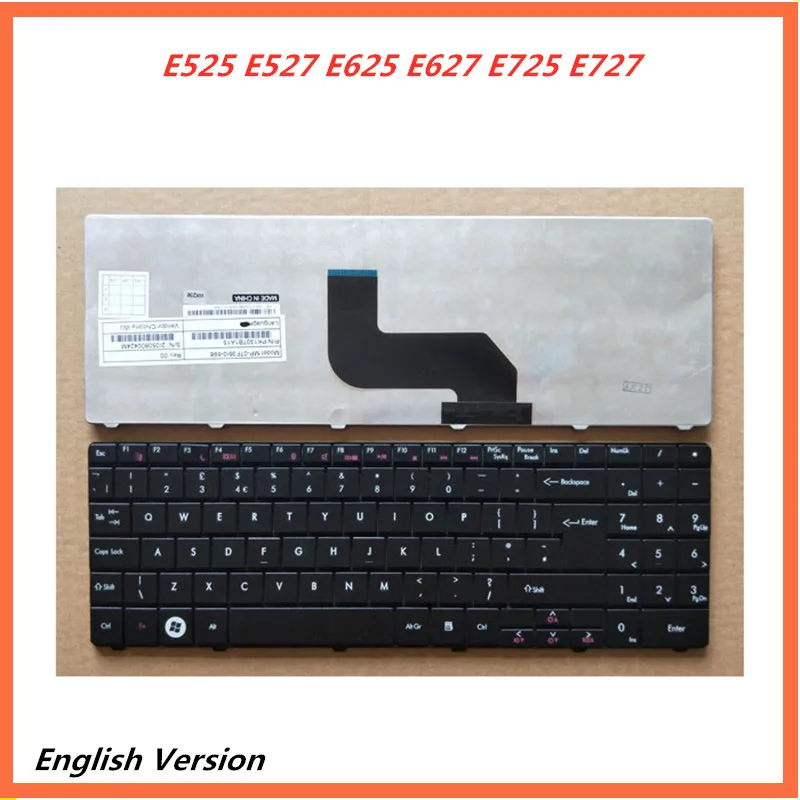 Клавиатура на английском языке для ноутбука ACER eMachines E525 E527 E625 E627 E725 E727 сменная