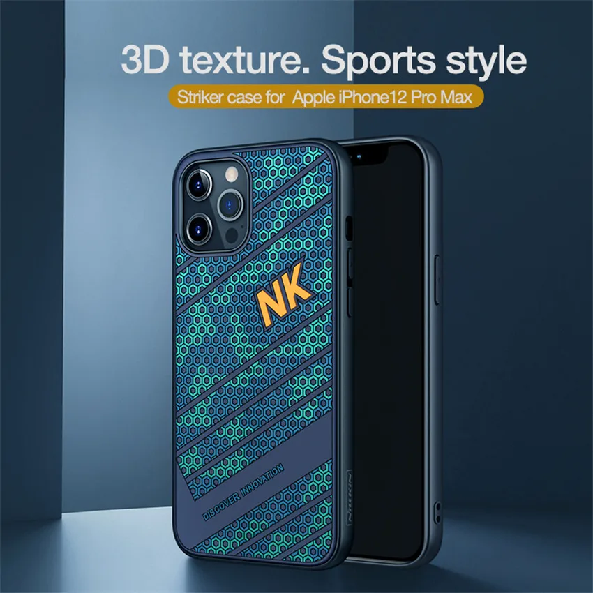 Чехол NILLKIN Striker для Apple iPhone 12 Pro Max модные чехлы в спортивном стиле Iphone mini pro ТПУ +