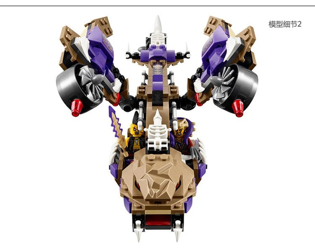 Cena 10321 Ninjagoed figurki Condrai Copter atak Ninja klocki klocki zabawki modele dla dzieci kompatybilny z 70746