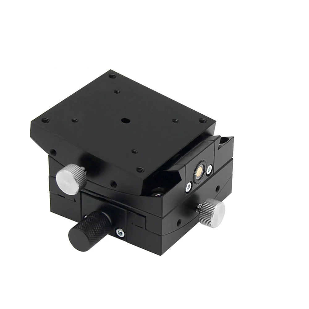 

XY Axis 60mm Manual Radian Angle Table Goniometer Swing Table GFWG60 Precision Swing Table Measurement Displacement XY60*60