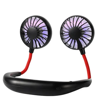 

Portable Handheld Fan Mini Portable Outdoor Necklace Neck Fan 3 Speeds 180 Degree Rotating Adjustment For Home Travel