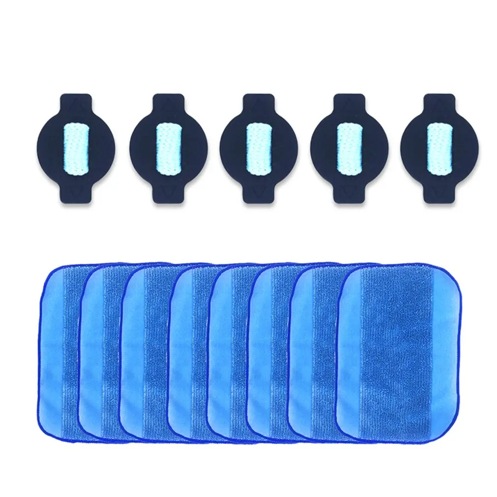 Фитиль для воды и 4 шт. Pro-Clean Mopping Cloths для Irobot Braava 380 380T 5200 Mint5200C 4200A 4205 Braava 380 для чистки пола - Цвет: Белый