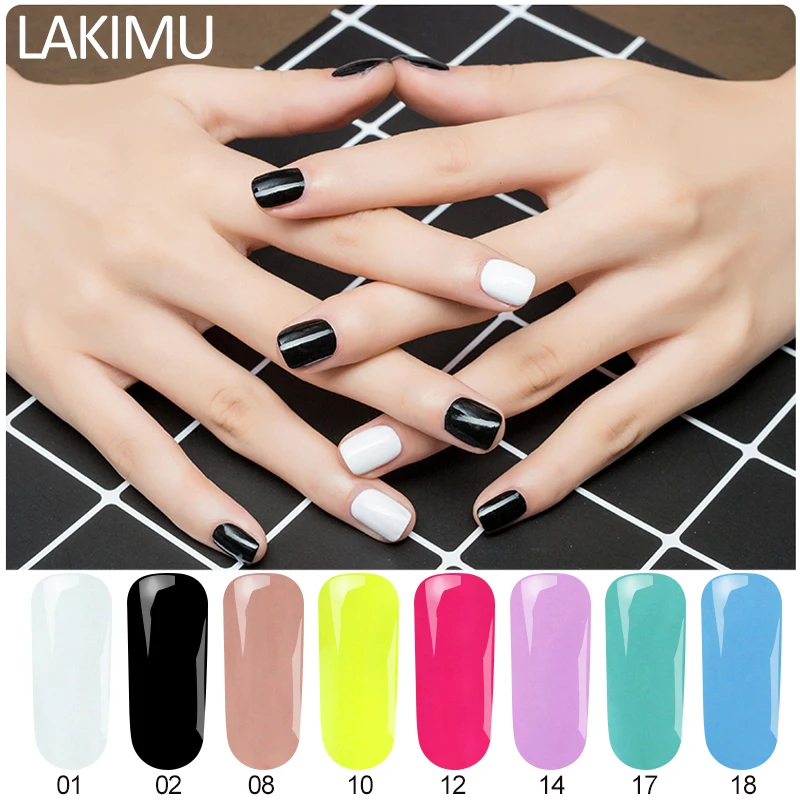 

Lakimu 7ML 24 Colors for Elegant Women Colorful Gel Polish Nail Art UV LED Semi Permanent Gel Nail Polish Varnish Nail Glitter