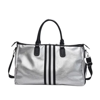 

PU Leather Sports for Fitness Yoga Bags Travel Sport Handbag Crossbody Waterproof Training Gym Bags Shoes Storage Black