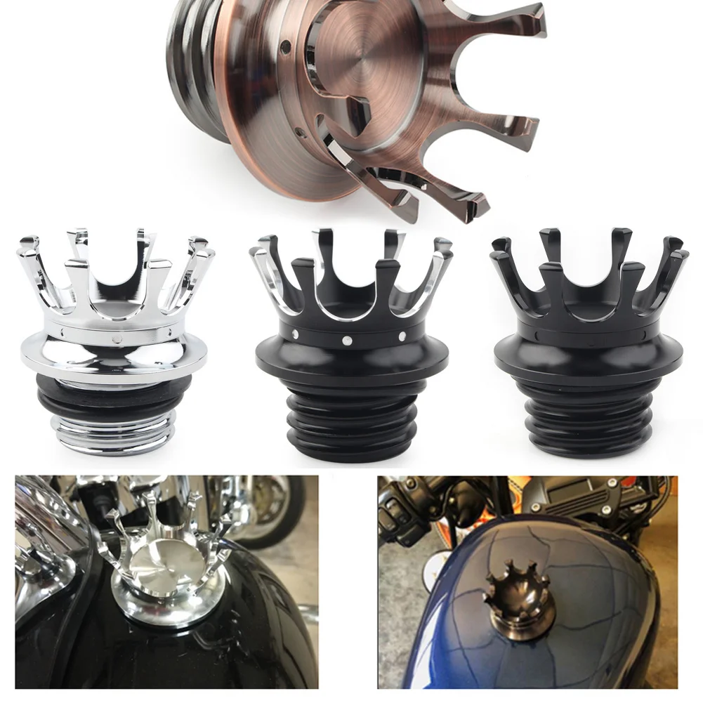 MactionsCrownStyleVentedFuelTankCapGasCapForHarleySportster