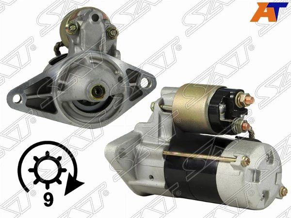 Стартер TOYOTA COROLLA/SPRINTER/CORONA 4/5AFE 12В 0 8кВт (восстановленный) SAT ST-28100-16070 | Автомобили и