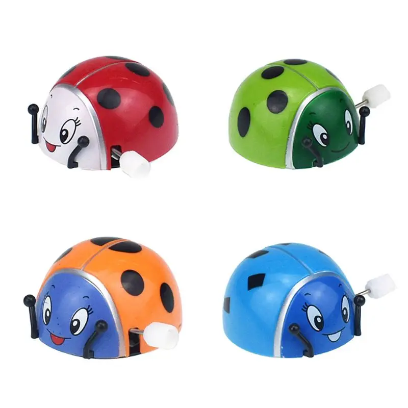 Spring Ladybird Wind Up Somersault Rotation Kids Children Gifts Funny Play Insect Toy Clockwork Interactive wind up toy