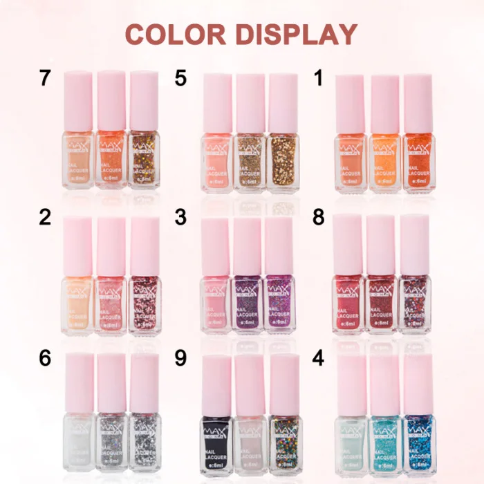 1 Набор для полировки ногтей DIY Art Gradient стойкий нетоксичный модный макияж для женщин V9-Drop