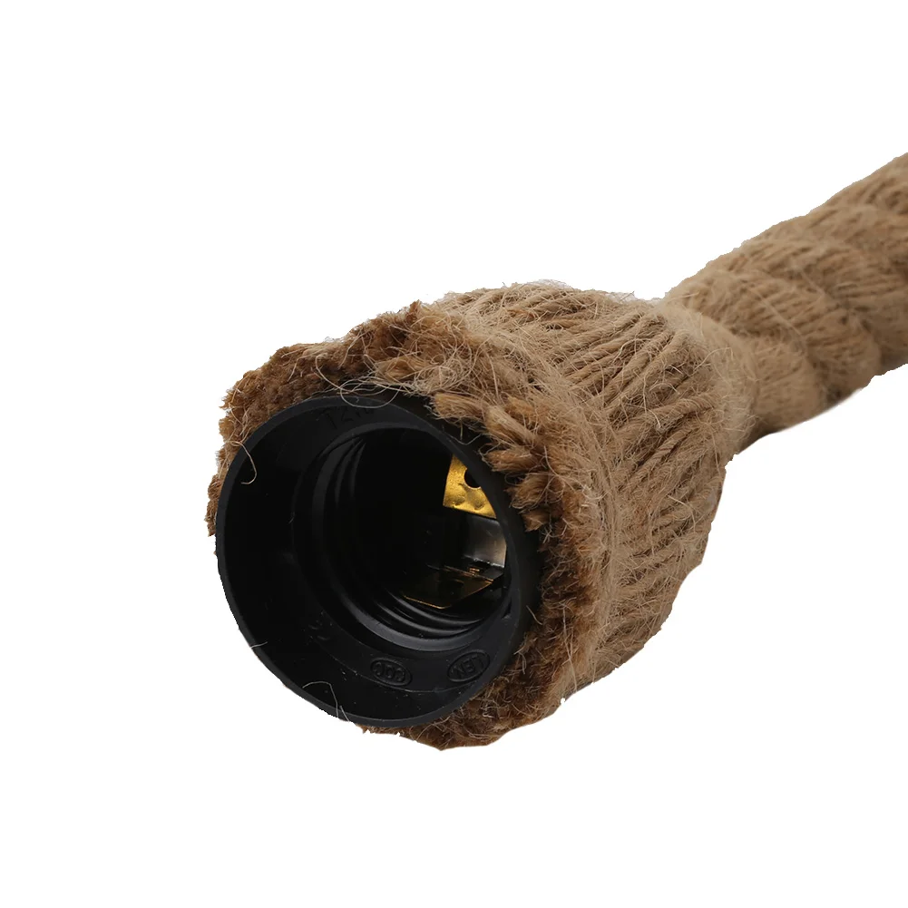 Винтажный E27 пеньковый Канат потолочный светильник аксессуар Люстра Фитинги 2,5 м прочный