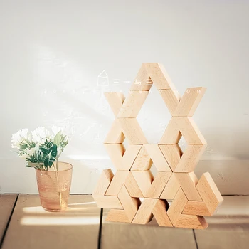 

Solid Wood V-shaped Building Blocks Fancy Toy for Children Building Blocks Age Range Material Model Number Barcode