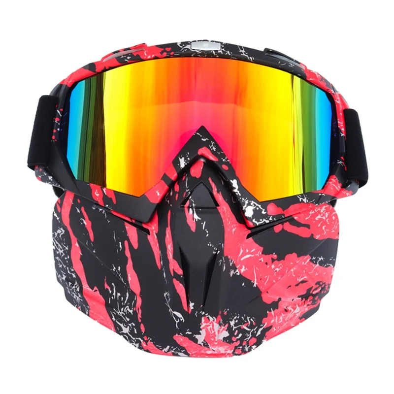 Men Women Ski Snowboard Mask Winter Snowmobile Ski Goggles Windproof Skiing Glass Motocross Sunglasses