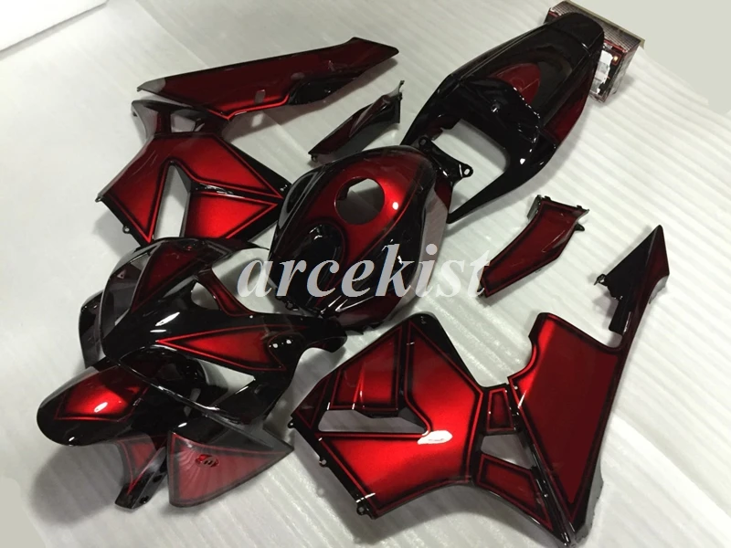 4 подарки инъекции ABS мотоцикл Полный обтекатели комплект Подходит для HONDA CBR600RR F5 2005 2006 05 06 Кузов Набор на заказ красный черный