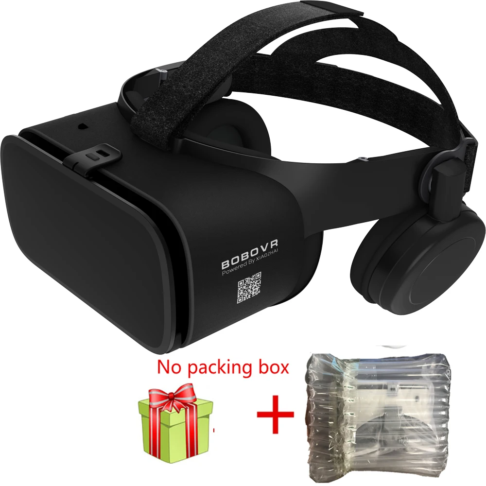 Новые Bobo vr Z6 VR очки беспроводные Bluetooth наушники VR очки Android IOS Удаленная реальность VR 3D картонные очки - Цвет: No packaging box