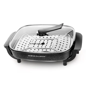

Baked fish plate household electric grill smoke less Korean electric baking pan roast steamed one paper bag fish barbecue machin