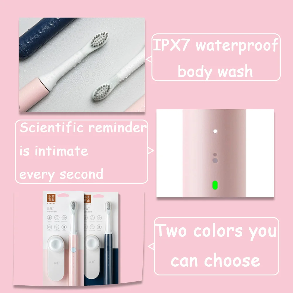 SO WHITE PINJING EX3 Sonic Electric Toothbrush for Xiaomi Mijia Ultrasonic Automatic Tooth Brush Rechargeable Waterproof SO WHITE PINJING EX3 Sonic Electric Toothbrush for Xiaomi Mijia Ultrasonic Automatic Tooth Brush Rechargeable Waterproof
