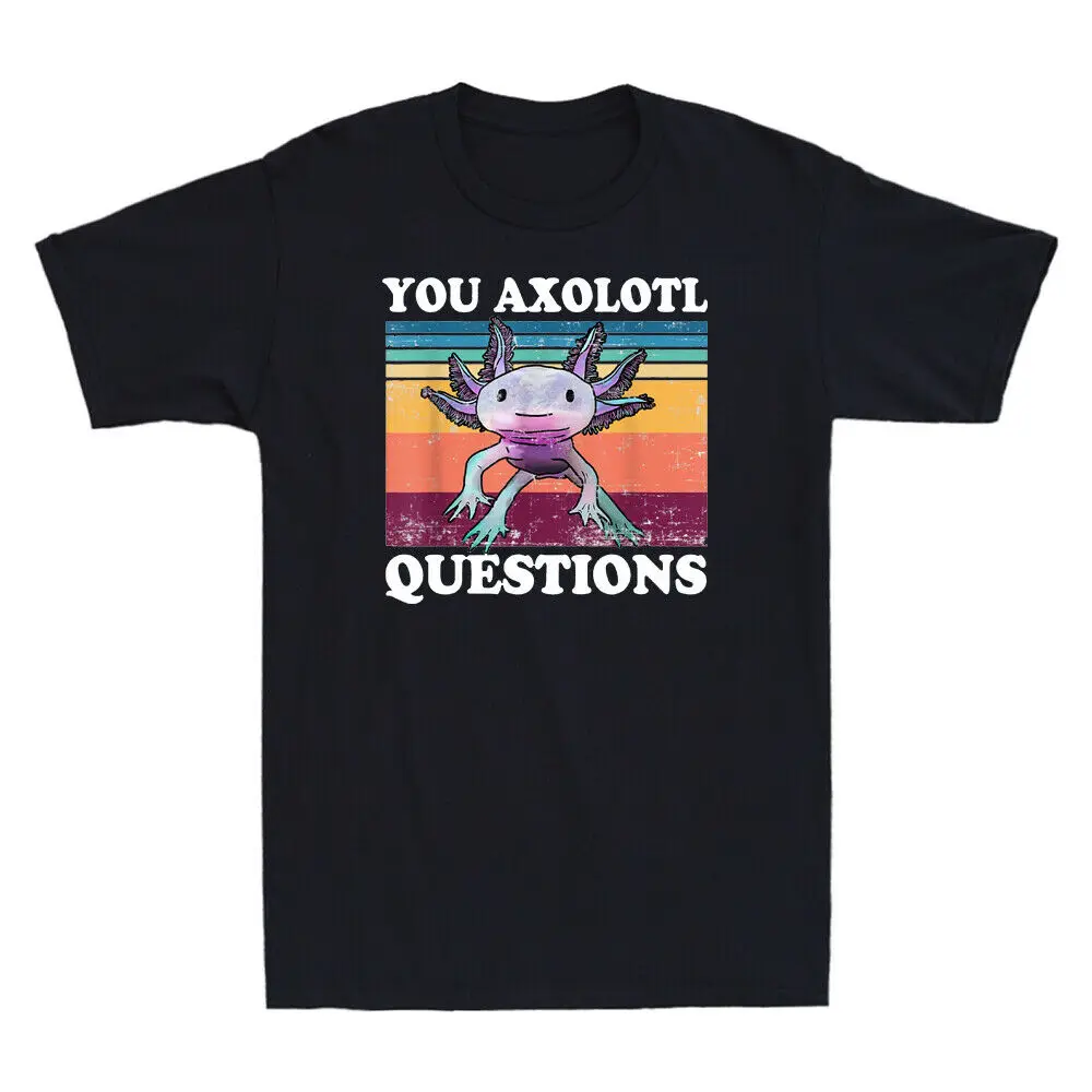 Мужская Ретро-футболка You Axolotl в стиле 90-х с забавными животными | одежда